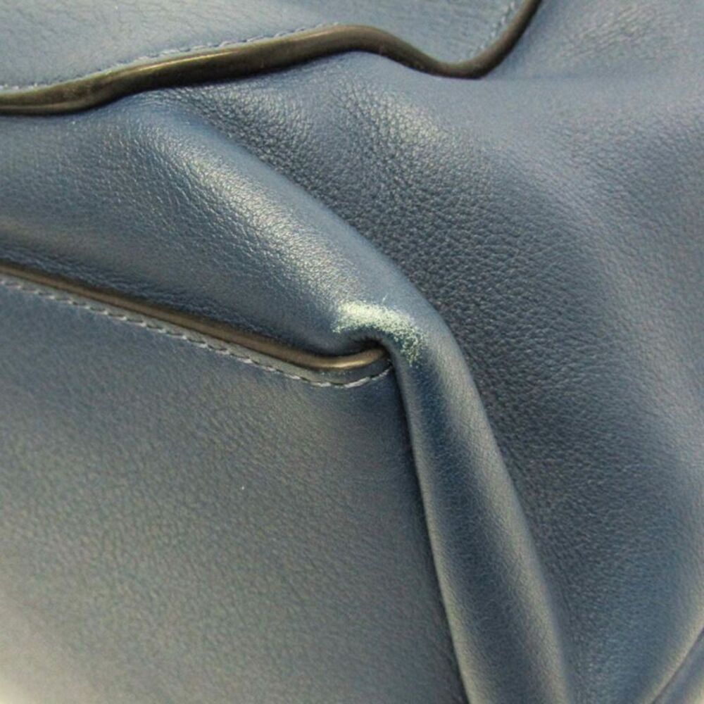 Loewe Goya Backpack .. Leather Backpack Blue - Picture 6 of 10